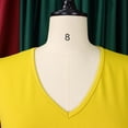 thumbnail image 5 of AURA Plus Size Trumpet Sleeve A Line Midi Dress High Waist Belted Crewneck Solid Color Summer Casual Elegant Dress, 5 of 9