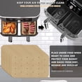 thumbnail image 6 of Unbleached Air Fryer Parchment Paper for Ninja Foodi Dual Air Fryer DZ201, DZ401, 100 PCS Perforated Air Fryer Paper Liners, Double Basket Ninja Accessories Sheets, 6 of 8