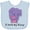 AE-Light Blue, variant on Inktastic I Love My Sissy Elephant Purple Pink Boys or Girls Baby Bib