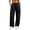 Black, variant on Women's Plus Size Multi-Pocket Cargo Pants, Loose Wide Leg Trousers with Pockets, Elastic Waist Outdoor Streetwear Black M
