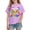 Z65 Purple, variant on Mifsaly Toddler Kids First Day Of Preschool Shirts Girls Back To School Short Sleeve T-Shirts Graphic Casual Summer Cotton Crewneck Tops