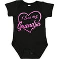 thumbnail image 3 of Inktastic I Love My Grandpa in Pink Chalk Heart Boys or Girls Baby Bodysuit, 3 of 5