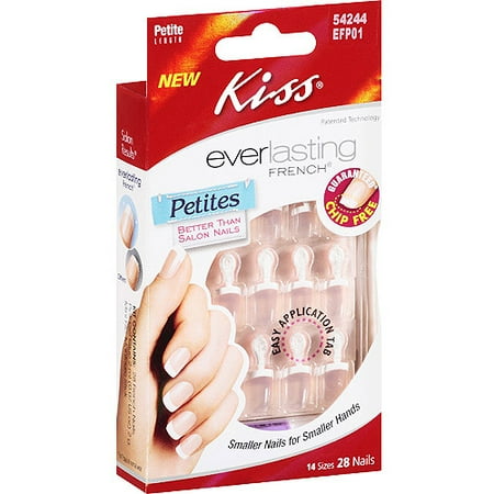 Kiss Everlasting French Nails Petite Sized, 28 Ct