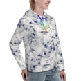 thumbnail image 3 of Hoodies for Women - Indigo Tie Dye Comfrt Colour Drawstring Women'S Fashion Hoodies & Sweatshirts, Fall Outfits Clothes for Women 2024 Pullover with Kangaroo Pocket, 3 of 7