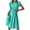 Green, variant on TIHLMK Summer Dress for Women Women Casual O-Neck Sleeveless Summer Solid Color Knee-Length Dress For Beach