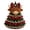 Brown1, variant on Animal Christmas Tree Crochet Kit, DIY Handmade Ornament with Pearl Beads Bow, Beginner Friendly Crochet Craft Set for Adults