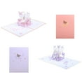 thumbnail image 2 of 3D Greeting Card(pink),Butterfly and Flower Greating Card for Mother's Day Gift Wife Birthday Gift Couple Gift,Closed size 20*15cm, 2 of 8