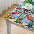 thumbnail image 5 of HAOXIT Square Tablecloth, Table Cover for Pool Theme Party Decorations 52*52, 5 of 8