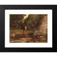 thumbnail image 2 of Otto von Thoren 18x14 Black Modern Framed Museum Art Print Titled - Heading to the Watering Place, 2 of 5