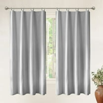 DriftAway Thermal Insulated Blackout Curtain Liner 2 Panels Each Liner Size 58"L x 50"W Rings Included