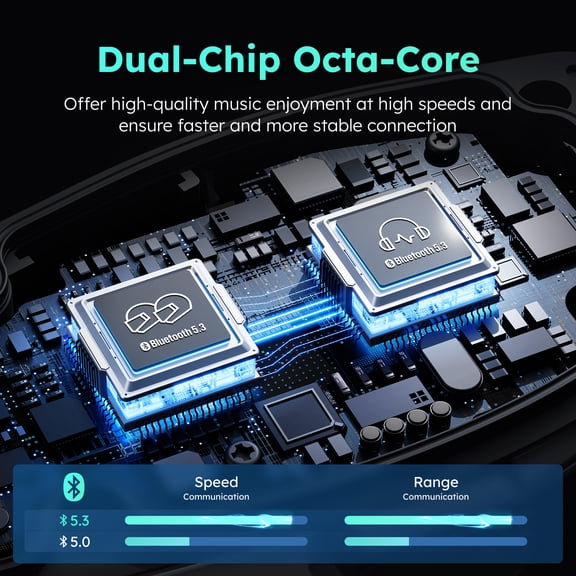 ASMAX F1 Motorcycle Bluetooth Headset With Smart Voice Control, 10 Riders Mesh Helmet Communication Systems, V5.3 with Audio Multitasking/Music Sharing/FOTA Update, Intercom for Snowmobile/ATV/Ski