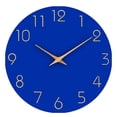 thumbnail image 4 of Wall Clock Round Silent Clocks Wall Mounted Wooden Carfts Living Room Decoration, 4 of 8