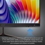 Acer Aspire C24-2YE13U3UNL-UR13 AIO Desktop, 23.8” Full HD IPS 120Hz Display, Intel Core i3-1305U, Intel UHD Graphics, 8GB RAM, 512GB NVMe SSD, Black