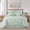 Sage, variant on Nanshing Home Grey 7 Piece Jacquard Geometric Comforter Set, Queen Size, Matching Bed Skirt, Pillows & Shams, All Season Bedding Set