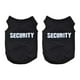 thumbnail image 1 of 2X Ropa de Invierno para Mascotas Camiseta Chaleco de Gato Perro Perrito Abrigo Vestido Suéter Atuendo "Security", Negro S, 1 of 4