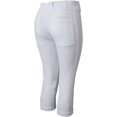 thumbnail image 5 of Wire2wire Women's Tournament Knicker Fastpitch Softball Pant White L, 5 of 9