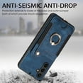thumbnail image 5 of Nalacover For Samsung A54 5G Case Ring Holder Kickstand with Credit Card Holder, Back Flip Premium Leather Magnetic Clasp Removable Wirst Hand Strap Cover for Samsung Galaxy A54 5G, Blue, 5 of 15