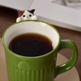 thumbnail image 4 of Taza de cerámica con diseño de animales trepadores, ideal for café, té, cacao, leche, hogar, oficina, etc., 4 of 9