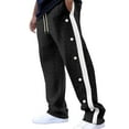 thumbnail image 1 of Uinagy Men's Drape Color Block Jacquard Button Wide Leg Pants, 1 of 7