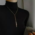 thumbnail image 2 of K-KED Women's Fashion Gold or Silver Geometric Triangle Chain Boho Necklace-Silver, 2 of 8