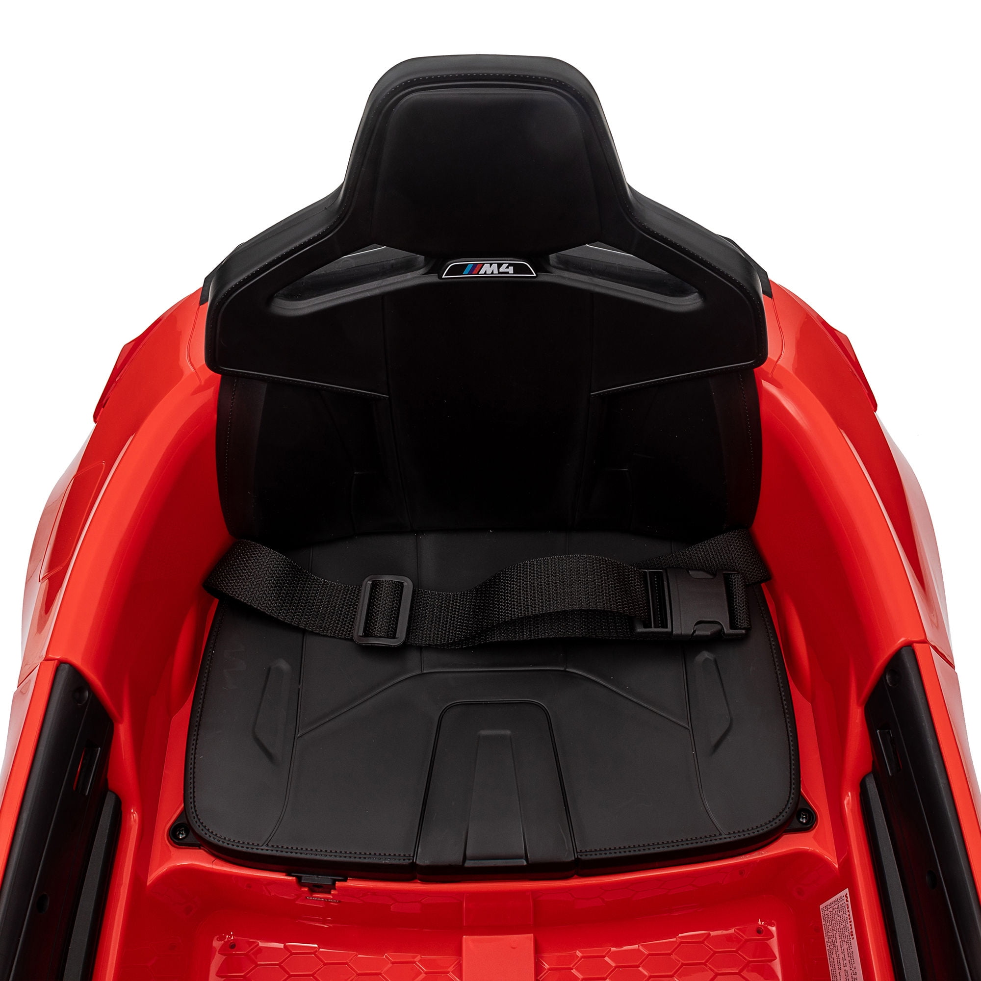 Bmw M4 12v Kids Electric Car with Parent Remote, Battery Powered Cars for Kids, Three Speed Adjustable,Power Display, Usb,Mp3 ,Bluetooth,Led Light,Story, Ride On Car for Boy and Girl Ages 3-8, Red