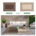 thumbnail image 2 of DEORAB 6'x9' Outdoor Rugs Waterproof Patio Reversible Plastic Carpet Camping Outside Mat,Coffee & Beige, 2 of 5