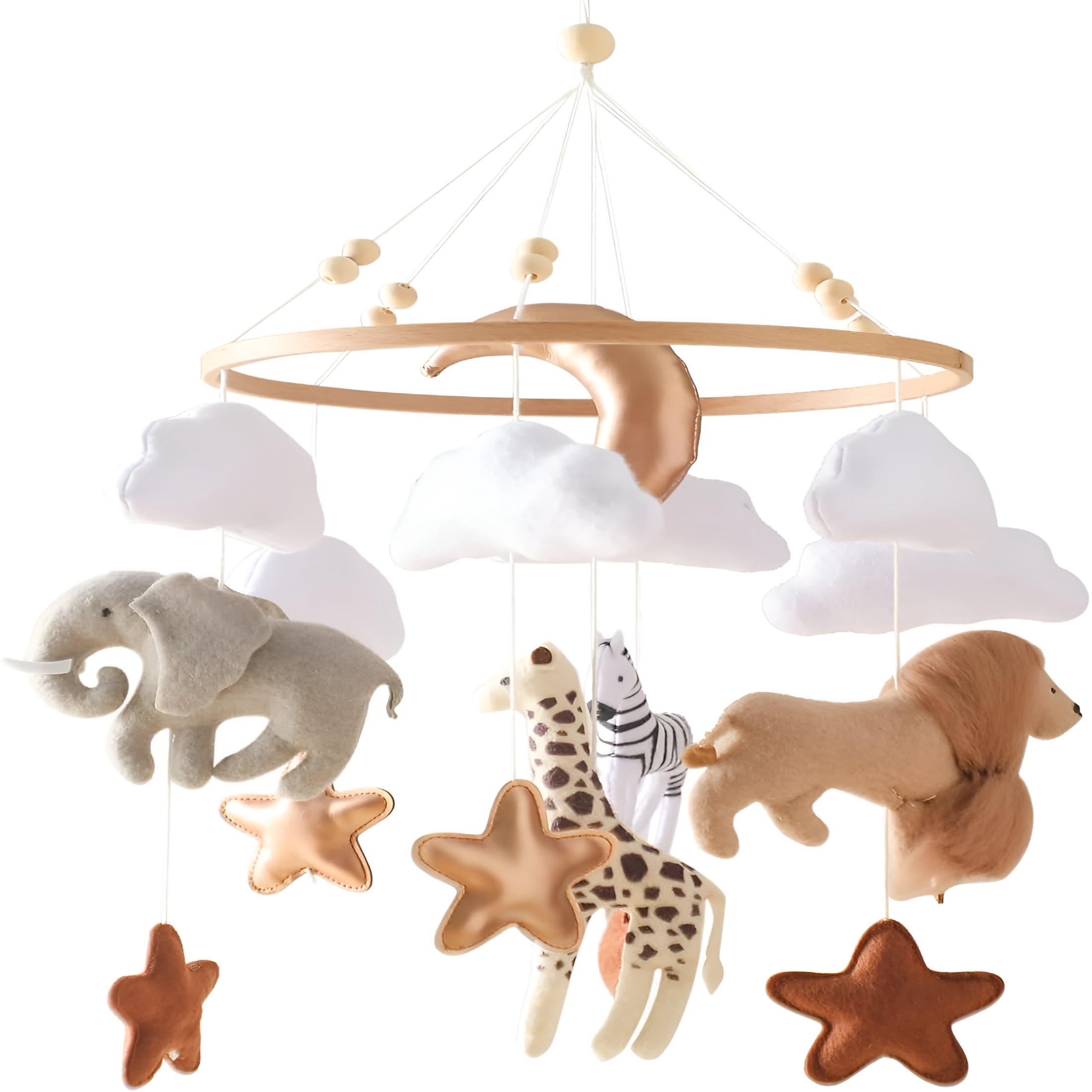 BESTSKY Baby Mobile for Crib,Baby Crib Mobile for Boys Girls,Baby Mobile for Bassinet,Boho Nursery Mobile,Nursery Decor Theme for Infant Bedroom Hanging,Gender Neutral Baby Gift