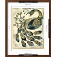 thumbnail image 5 of Art.com Royal Peacock II Art Print by Chariklia Zarris, Brown Frame Wall Art, 17" x 21", 5 of 5