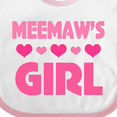 thumbnail image 4 of Inktastic Meemaw Girl Granddaughter Girls Baby Bib, 4 of 4
