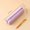 Purple, variant on Triangular Pencil Case Faux Leather Macaron Pencil Pouch Large Capacity Zippered Storage