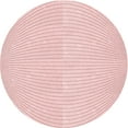 thumbnail image 1 of Ahgly Company Machine Washable Indoor Round Transitional Pink Bubble Gum Pink Area Rugs, 4' Round, 1 of 7