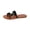 Black, variant on Beach Sandals, Women's Metal Buckle Toe Loop Slides, Bohemian Dress Sandals Womens Casual Flats Sandals Comfortable Ankle Strap Summer Boho Thong Sandals, Black 7