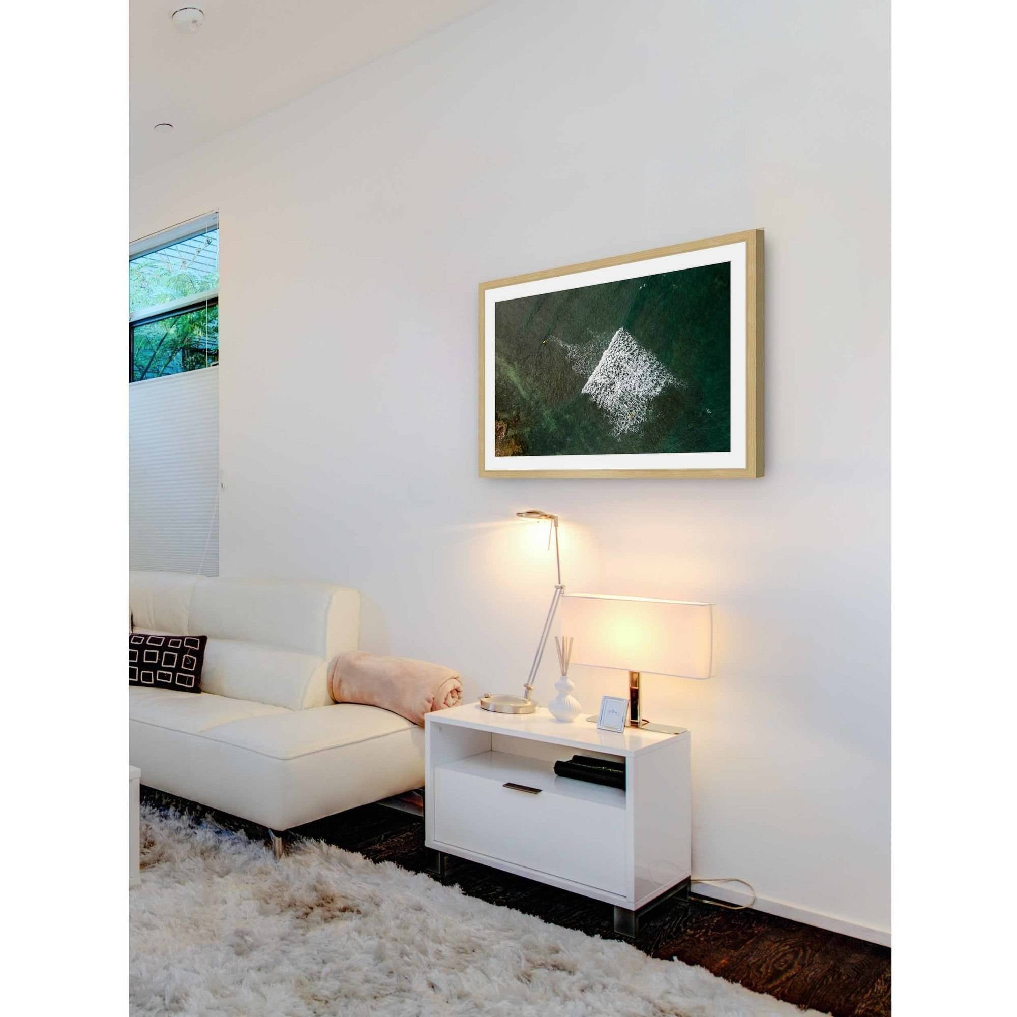 Marmont Hill "Lost In The Waves" By Karolis Janulis Framed Painting Art Print, 18.0" x 1.5"