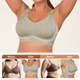 thumbnail image 4 of Qylux Plus Size Wireless Bras for Women Full Coverage Soft Wirefree Bras Comfort Everyday Bras, 4 of 7
