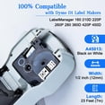 thumbnail image 3 of GREENCYCLE 6PK Compatible for DYMO D1 45013 45013S S0720530 12mm Black on White Label Maker Tape, 3 of 8