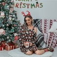 thumbnail image 2 of Lilgiuy Women Dress Christmas Printed Strapless Long Sleeve Dress, 2 of 6