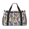 thumbnail image 1 of Balery Llamas Colorful Bolsa de Gimnasio para Mujeres, Bolsa de Viaje con Bolsillo Húmedo, Bolsa de Fin de Semana para Mujeres, Bolsa de Viaje Resistente al Agua, 1 of 7