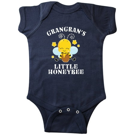 

Inktastic Cute Bee Grangran s Little Honeybee with Stars Gift Baby Boy or Baby Girl Bodysuit