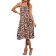 thumbnail image 2 of Vestido Floral de Cuello Halter INSPIRE CHIC para Mujer, Vestido de Verano Sin Mangas, Vestido Midi con Cierre de Encaje en Color Beige Rosa, 2 of 6