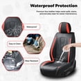 thumbnail image 3 of Wartlyen Custom Seat Covers Fit for HONDA CIVIC 2014 Waterproof Leather Waterproof OEM Inspired Fit Comfort Fit Airbag Compatible, 3 of 9