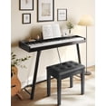 thumbnail image 3 of Banco de piano SONGMICS, cojín acolchado con almacenamiento negro ULPB55H, 3 of 7