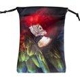 thumbnail image 1 of HUGFEGWE 2 Pcs Tarot Card Velvet Storage Bag | Tarot Card Velvet Bag with Animal Pattern - Tarot Bag, Dice Bag, Card Bag, Jewelry Pouch, Hand Gift Bag, 5.12x7.09 Inches CJB91-66154, 1 of 8