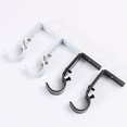 thumbnail image 4 of YAOMOBB Drapes Pole Bracket Adjustable Heavy Duty Curtain Rod Bracket Set for Home Drapes, 4 of 6