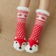 thumbnail image 2 of Calcetines navideños de invierno para el suelo, calcetines de alfombra para niños y adultos, calcetines de nieve, calcetines para el hogar, calcetines para dormir con forma de luna, pantuflas,, 2 of 7