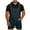 Dark Blue, variant on Men's Denim Overalls Shorts Jean Bib Jumpsuit Lightweight Adjustable Straps Casual Workwear Summer Romper with Pockets
