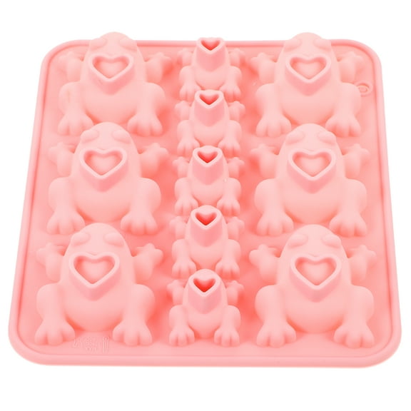 DIY Candy Mold Silicone Clay Chocolate Frog Soap Molds Pink