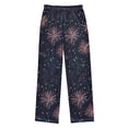 thumbnail image 2 of FORMRS Kids Pajama Pants with Pockets Size 13-14Y Boys Lounge Sleep Bottoms, Red and White Fireworks Pattern, 2 of 8