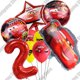 thumbnail image 3 of Disney Cars Lightning McQueen, globo con número, ramo Mater, suministros para Baby Shower, decoraciones para fiestas de cumpleaños, regalos de juguete para niños, 32", 3 of 5