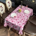 thumbnail image 2 of Pink Breast Cancer Rectangle Tablecloth 60"x102",Waterproof Polyester Rectangle Table Cloth, Wipeable Spillproof Polyester Tablecloth for Dining, Camping, Indoor and Outdoor, 2 of 6
