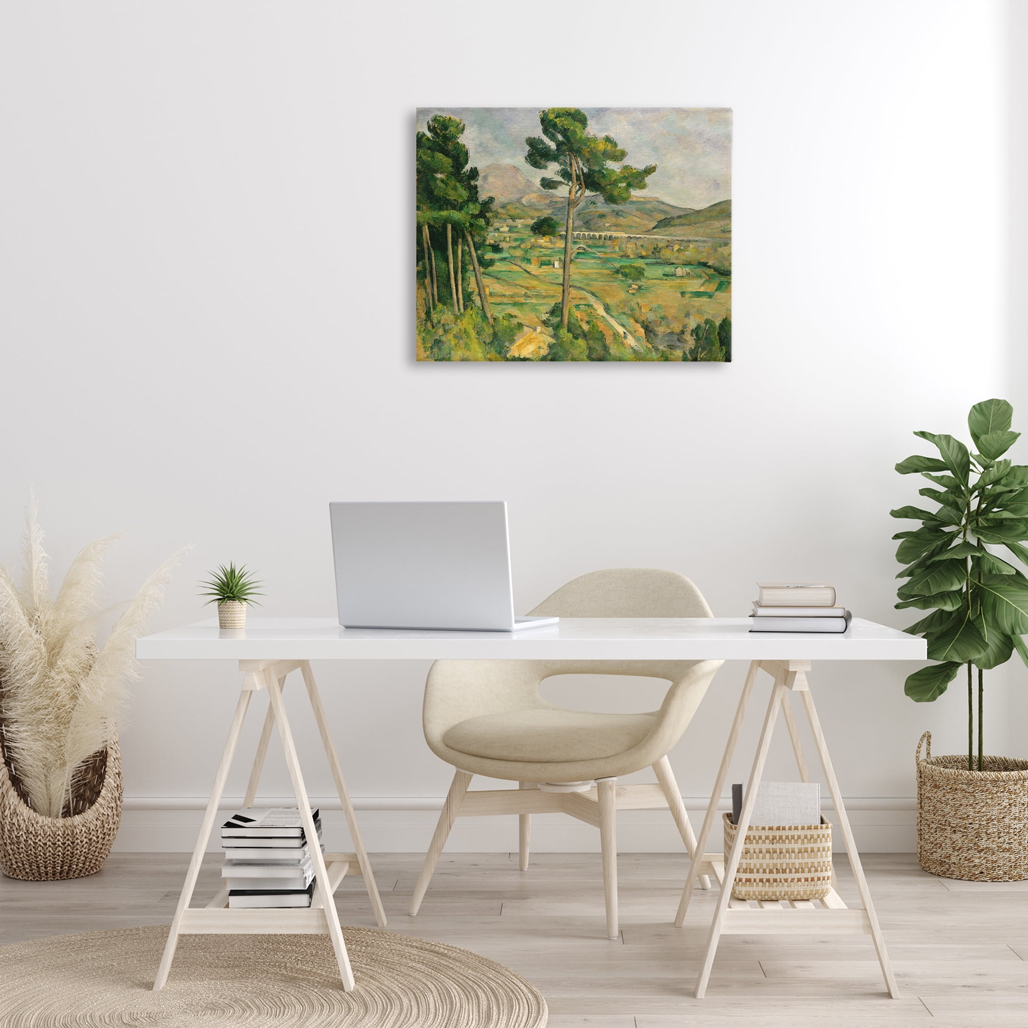 Stupell Industries Classic Cezanne Mont Sainte-Victoire Landscape & Nature Painting Wrapped Canvas Art Print Wall Art, 30 x 24